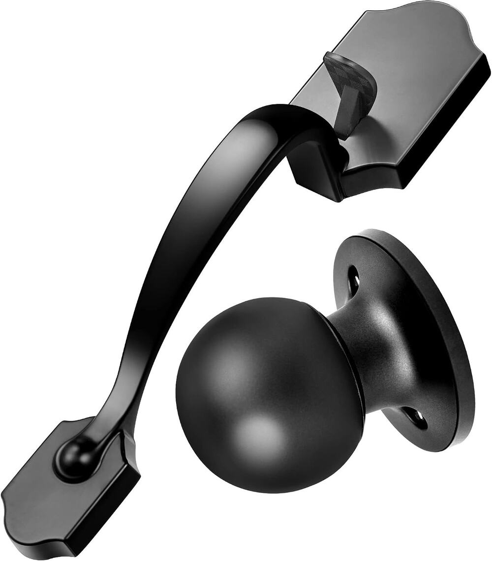 Motovecor Front Door Handleset, Entry Door Handle Set With Cove Knob,Matte Black